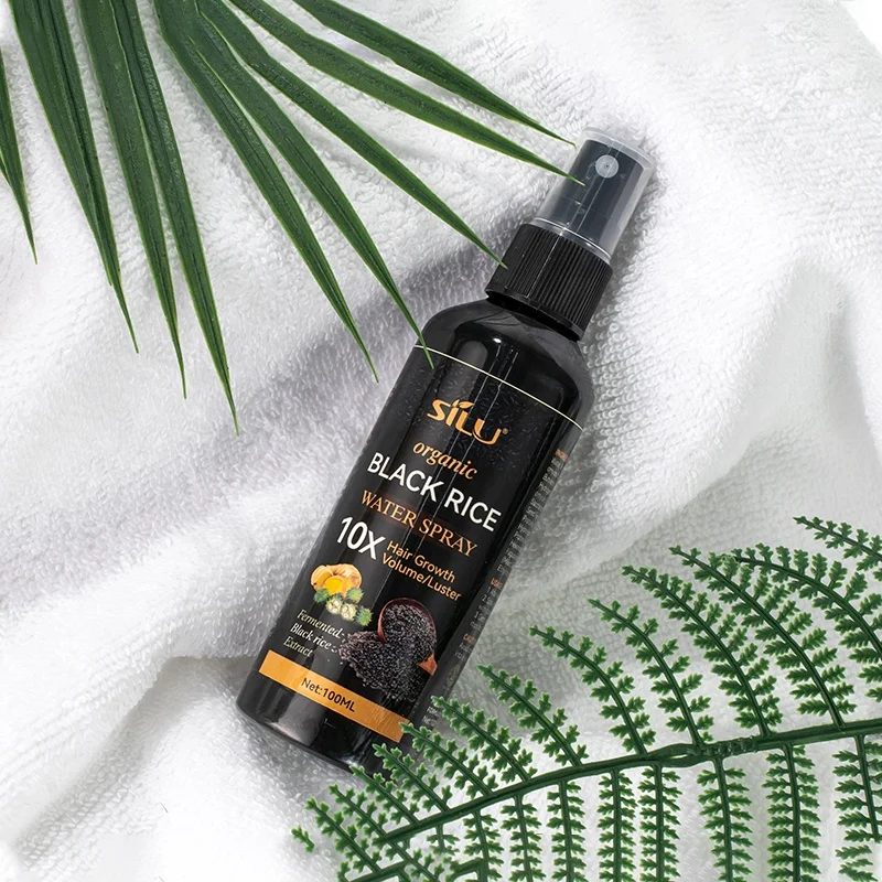 Hair increasing hairline hairgrow spray anti hair loss essence black rice extract wild rapid hair growth oil spray