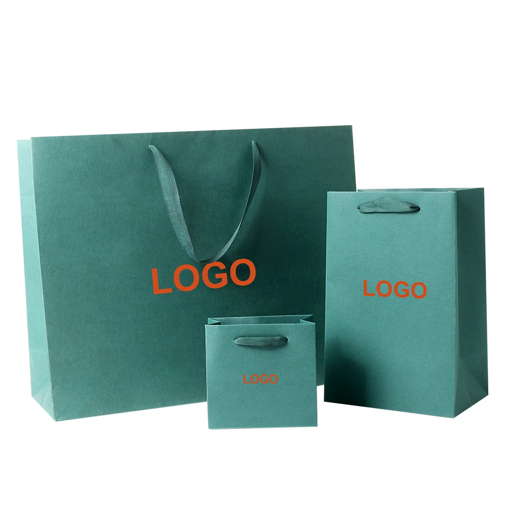 Luxury Recyclable Kraft Paper Shopping Bag Custom Logo Dye Colored Custom Paper Cheap Wholesale Price for Packaging Gift Giving