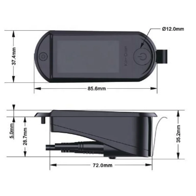 Оптовая продажа KD186 48 В Интеллектуальный UART красочный ЖК-дисплей с Bluetooth для электрического велосипеда