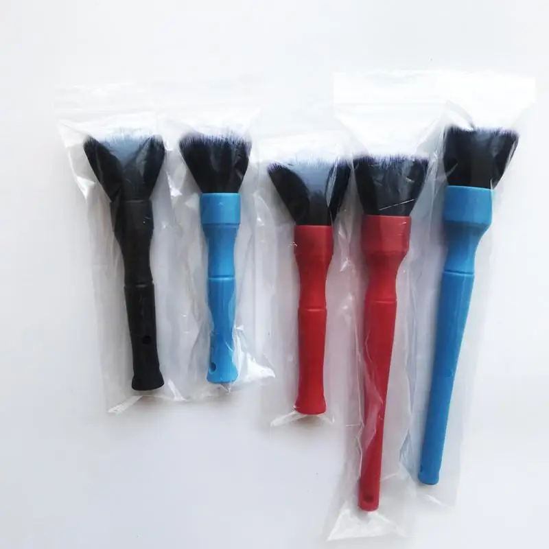 2pc Detail Factory Ultra-Soft Detailing Brush Set Comfortable Grip and Scratch-Free Cleaning for Exterior