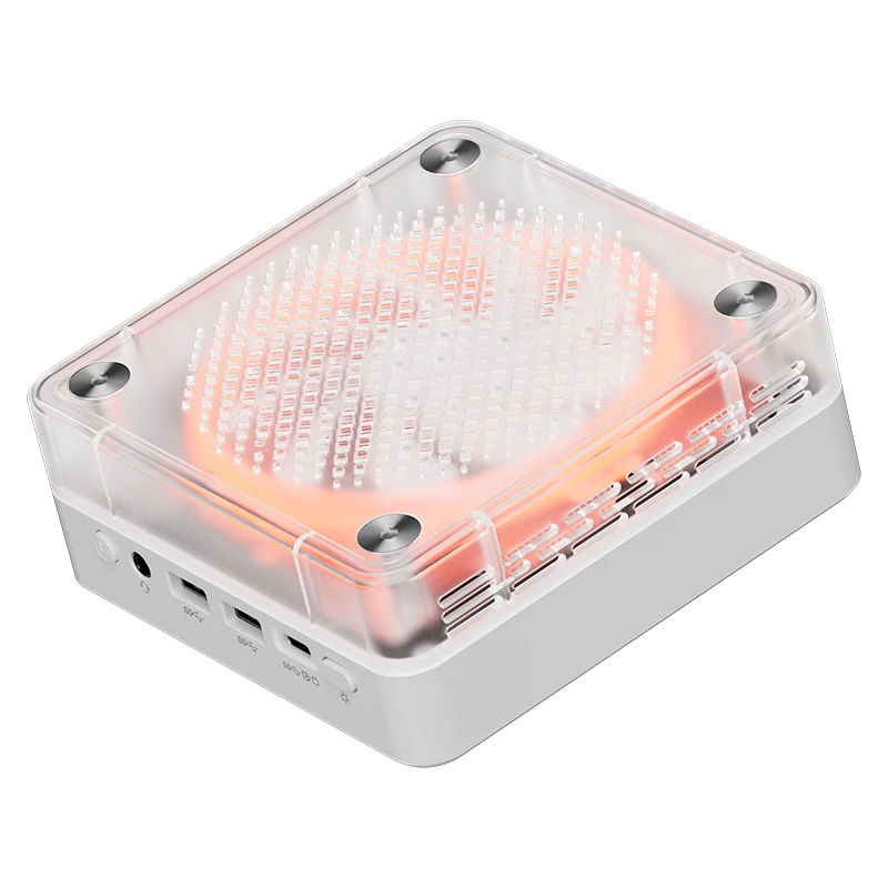 New Design RGB Mini PC AMD R7 5800H Windows11 Linux Dual DDR4 3200 DP HDMI2.1 WIFI6 Dual RJ45 AMD Mini Computer