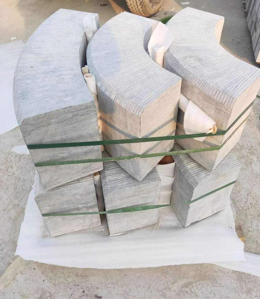 Wholesale Fast Delivery Kerbstone Paver Natural Border Upstand Road Side Bluestone Curb Stone