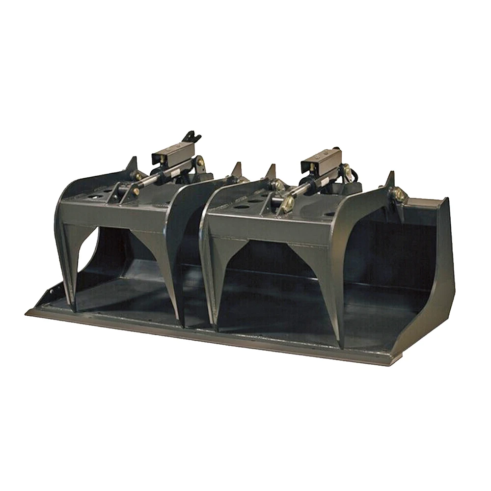 Solid Bottom Grapple Bucket Scrap Grapple Bolt on Cutting Edge