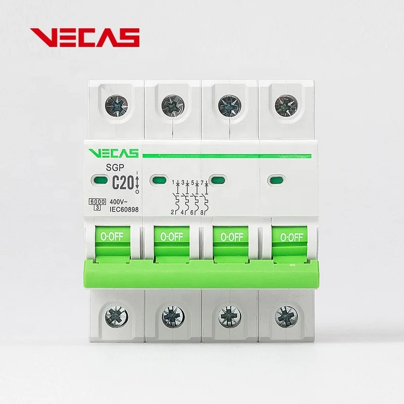  Миниатюрный автоматический выключатель VECAS SGP Series MCB 6 Ампер-63