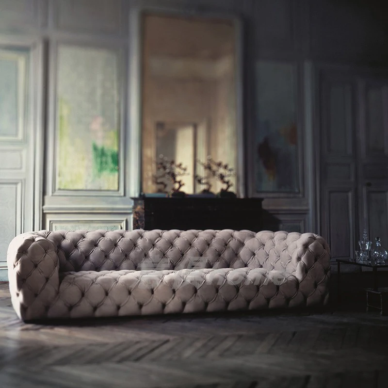 Nordic light luxury  set designs  Living Room Furniture Chair Sofa Fabric Modern couch living room chesterfield sofas Seat