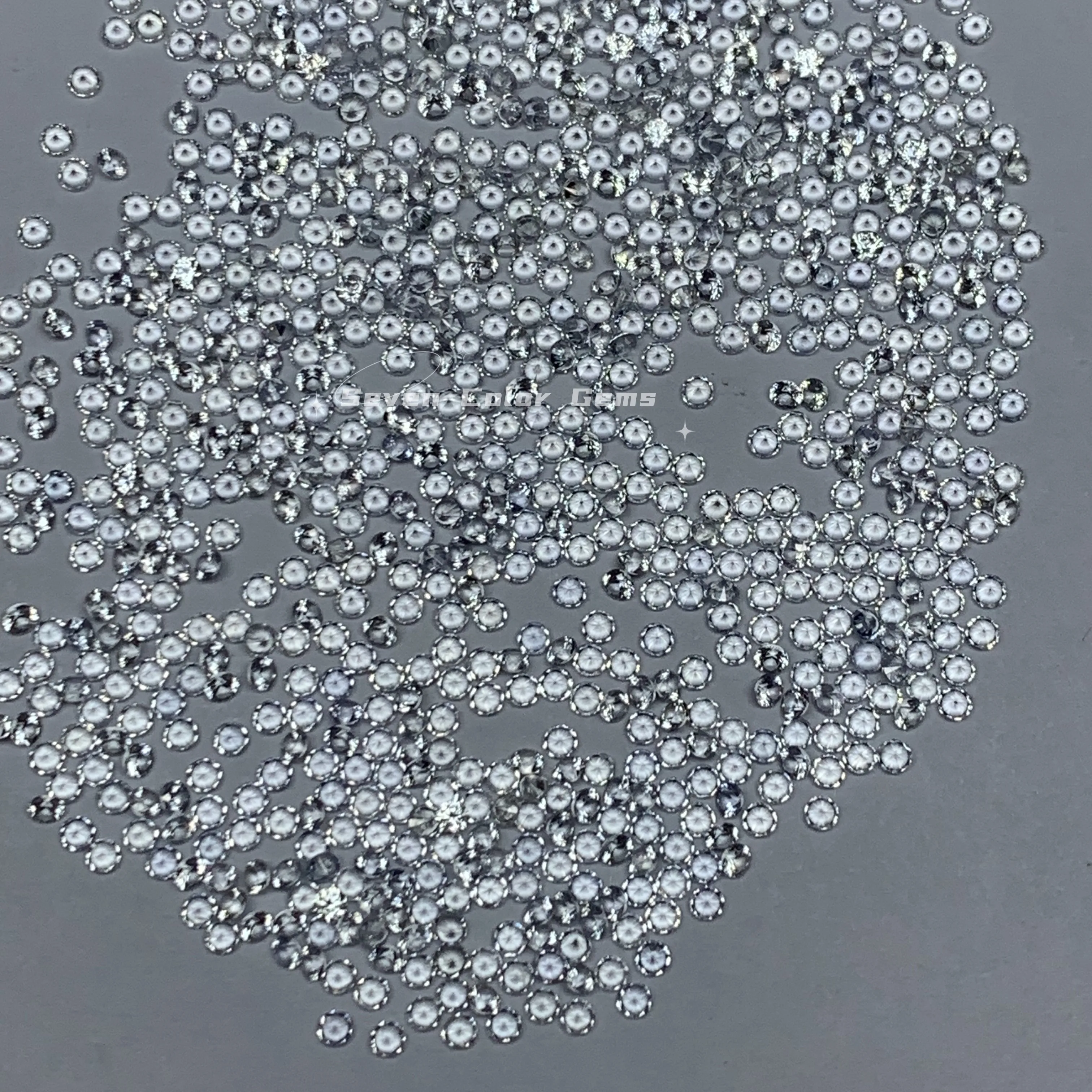 Natural white sapphire 2mm melee brilliant white sapphire stone top quality natural loose gemstones real gems
