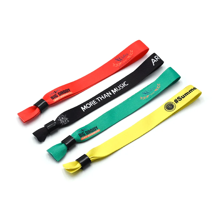 High quality NFC fabric woven bracelet wrist band adjustable RFID wristband