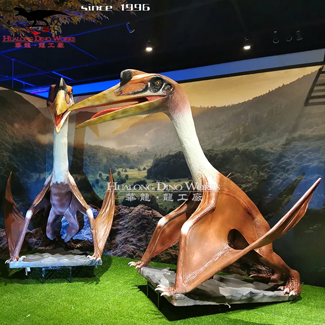 Free customized simulation robotic flying pterosaur dinosaur model