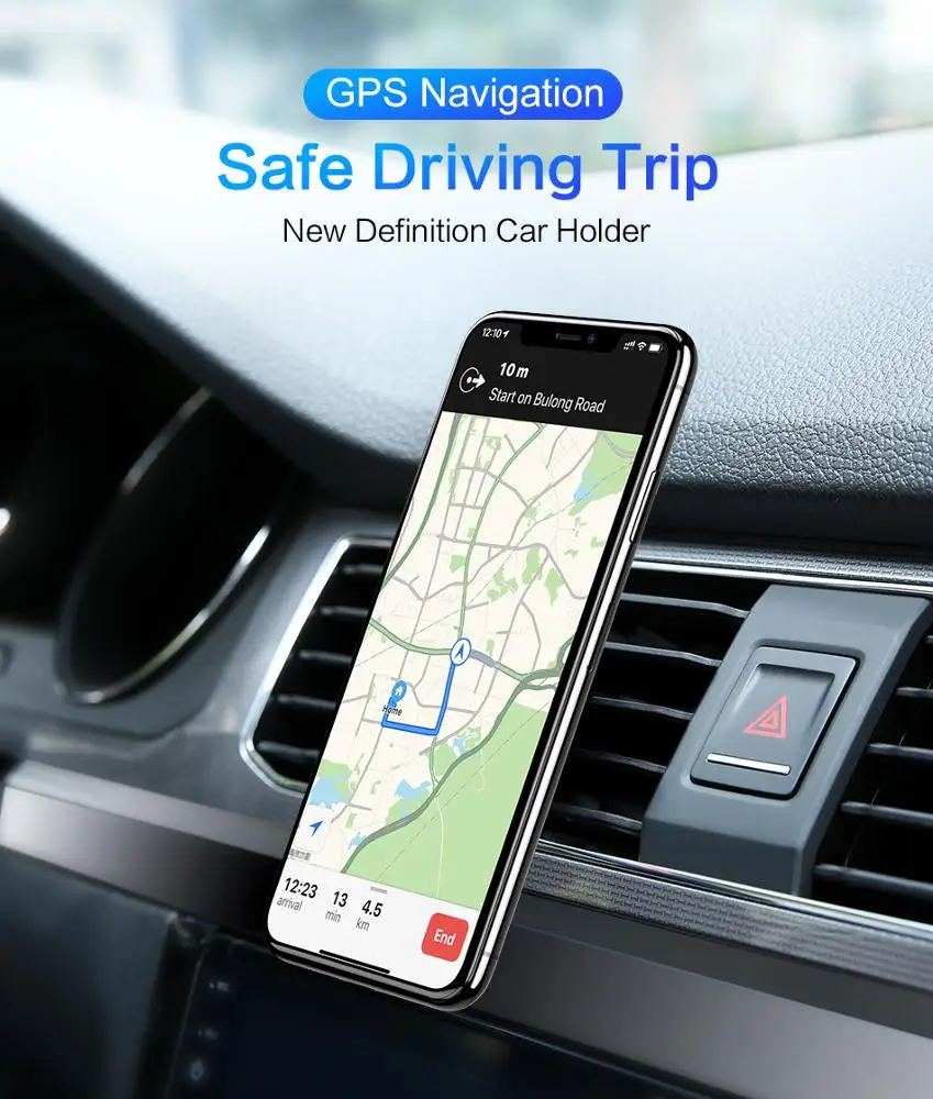 
Hot Selling Magnetic Car Mount Air Vent Phone Holder High Quality Magnet Design 
