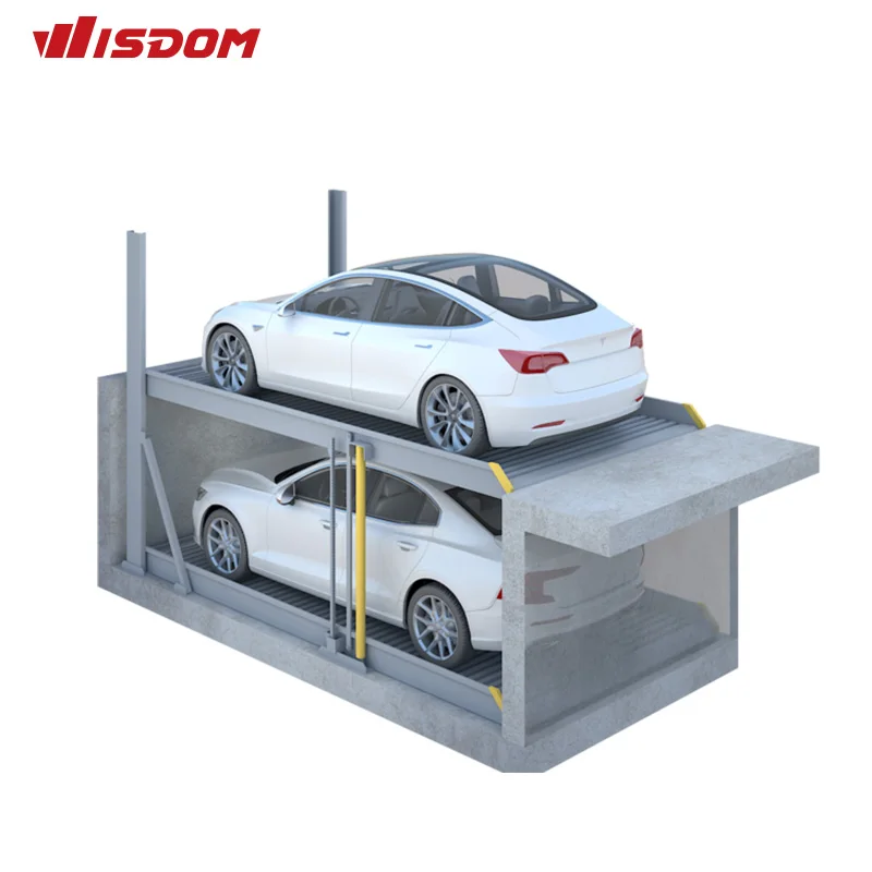China CE Two floors parking system automatic car lift smart car garage use for basement
