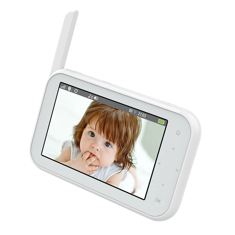 2023 new arrival baby care two way talk cry feeding temperature audio monitoring 2.4G wireless 720P video baby  monitor