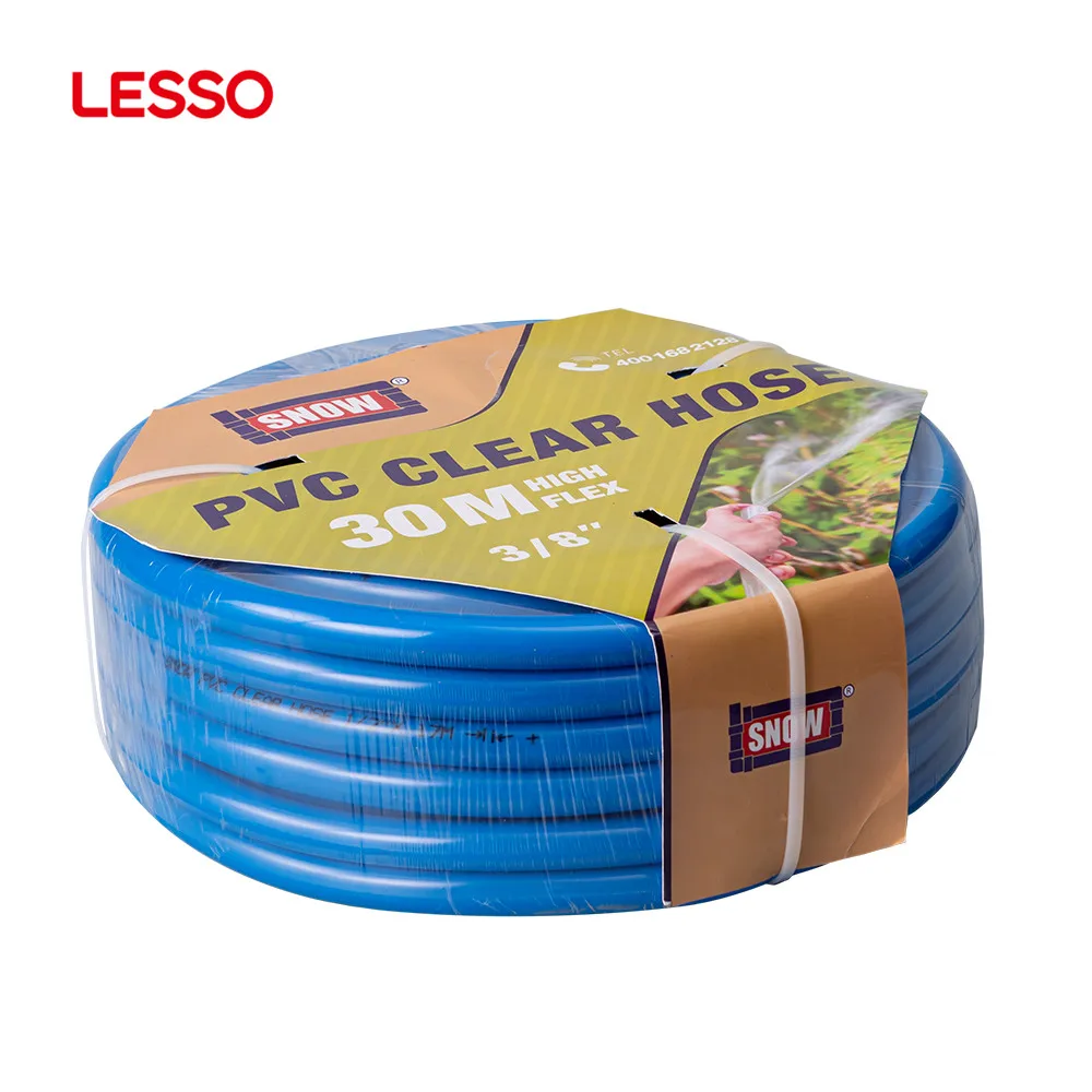 LESSO water supply irrigation durable reinforced plastic pipe pvc garden hose water flexibility tube