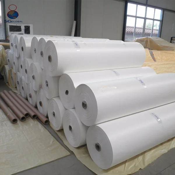 Wholesale Heavy Duty 100cm 360cm Circular Flat Big Bags White Black PP Cloth Woven Polypropylene Fabric Nonwoven Industries