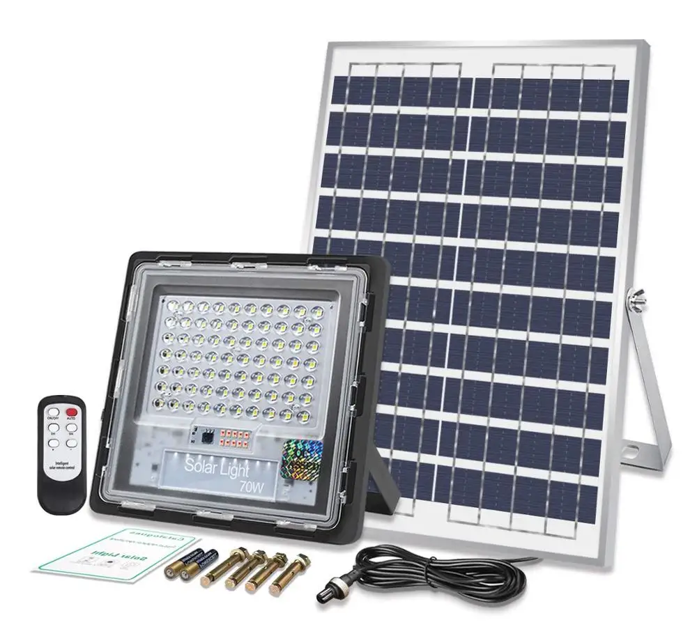 Dusk to Dawn Outdoor Waterproof IP67 100W/200W 10000mAh battery high lumen LED floodlight solar street light