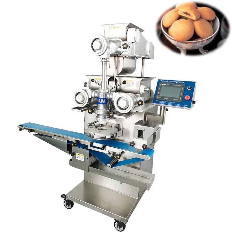 Papa hot selling double color shortbread butter cookies encrusting machine for sales