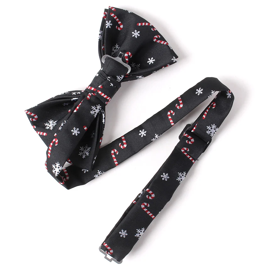 Christmas Silk Jacquard Bowtie Men Tuxedo Designer Colorful Butterfly Grid Lattice Casual Cravat Bow Tie Santa Claus Bowties