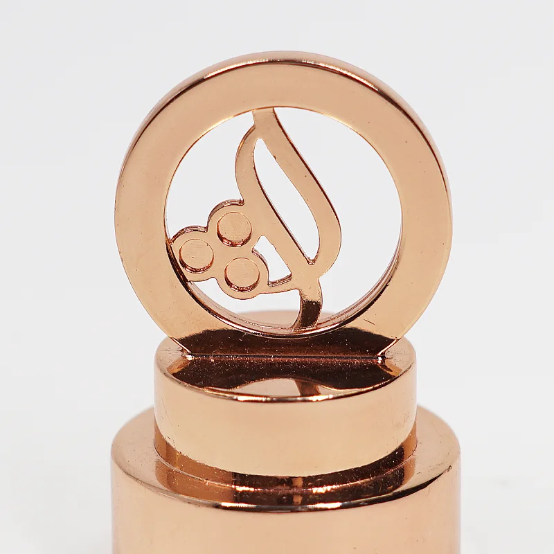 Custom Logo Perfume Bottle Lid Metal Znic Alloy Perfume Cover 15mm Zamac Perfume Cap