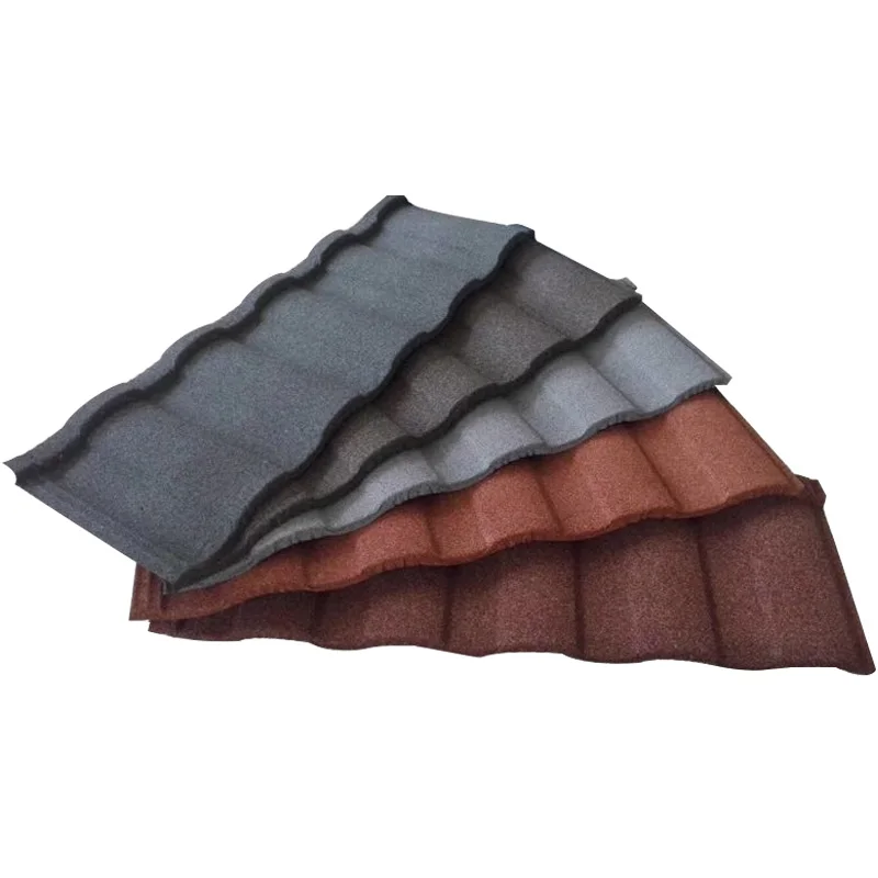 Mid America Colored Sand Coated Zinc Aluminium Alloy Roof Tiles Green Back Venting Roofing Sheet For Nigeria Villas