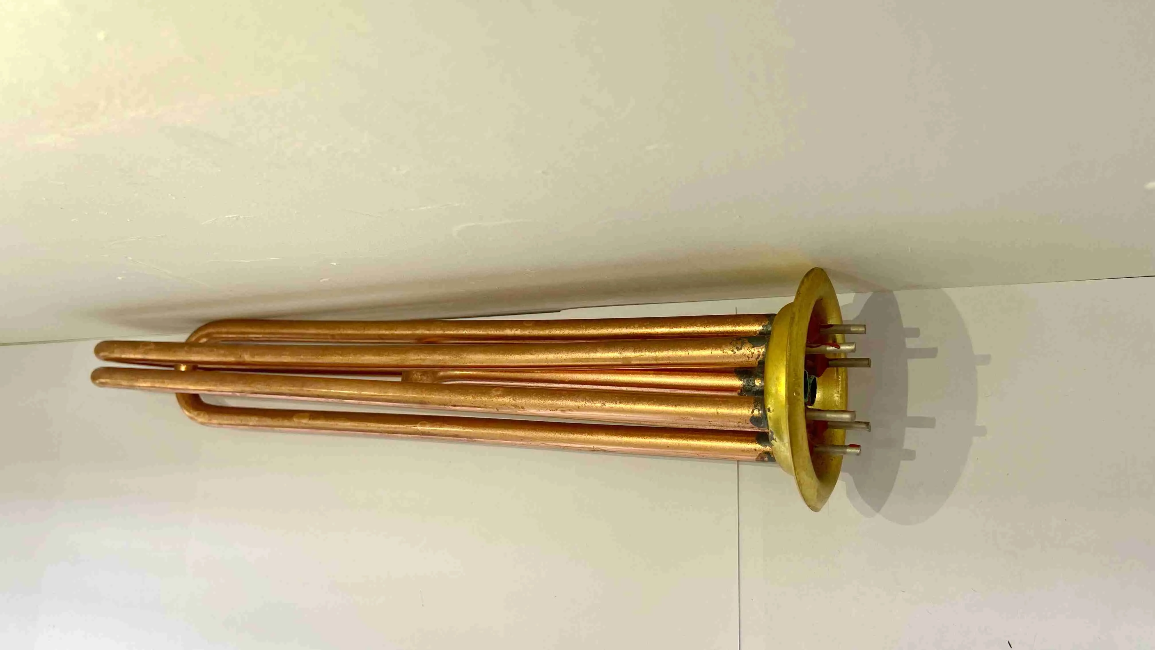 Fast heat conduction and corrosion resistant electric heater copper tube three tube heating element