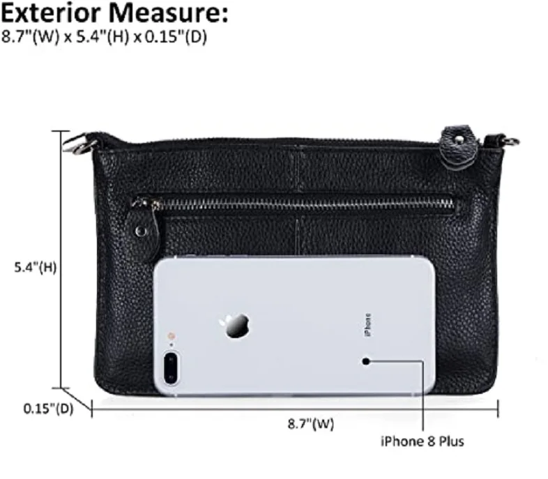 Kids Student Small Crossbody Bag Leather Wristlet Clutch Wallet Purse Coin Purse