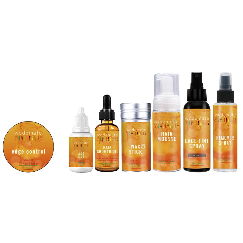 Private Label Front Frontal Vendor Clear Lace Glue Waterproof Set Remover  Wig Adhesive Lace Tint Spray Extensions Wigs Tools