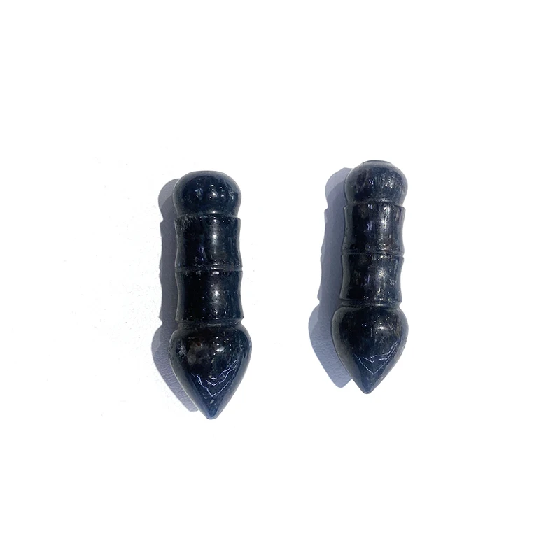 wholesale Natural Crystal Chinese Calligraphy Brush Pen carve glaucophane Pen sculpture for gift