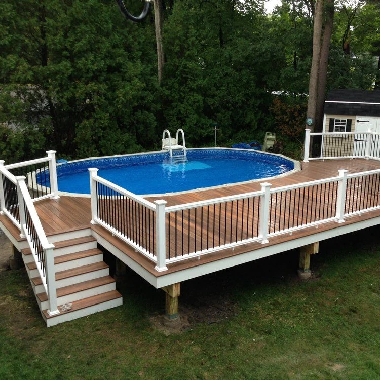 Custom Outdoor 23mm Thickness Wpc Board Anti-uv Co-extrusion Wood Composite Decking