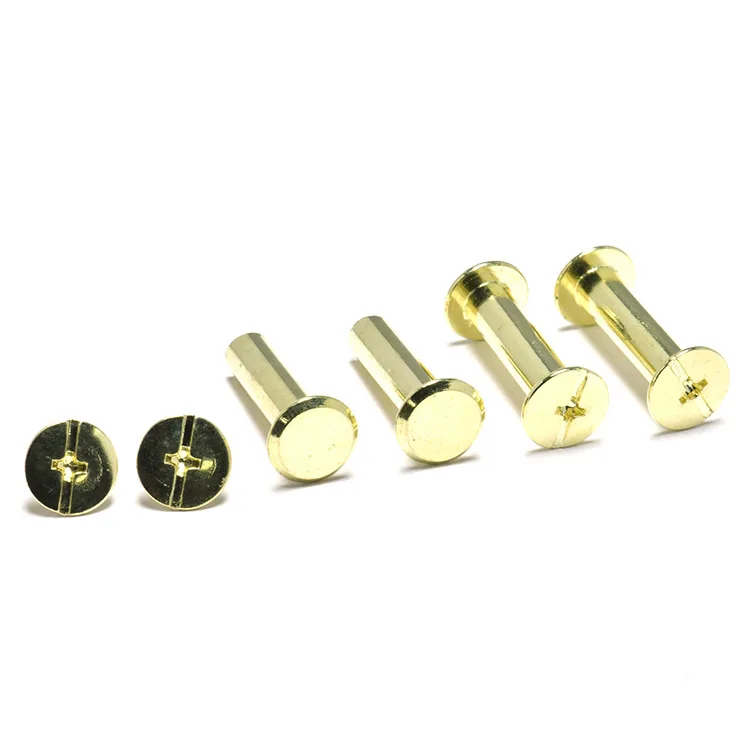 Hot Sale Flat Head Female Screw + Phillips and Slotted Flat Head Male Screw M2 3 4 5  Chicago Book Leather Screw