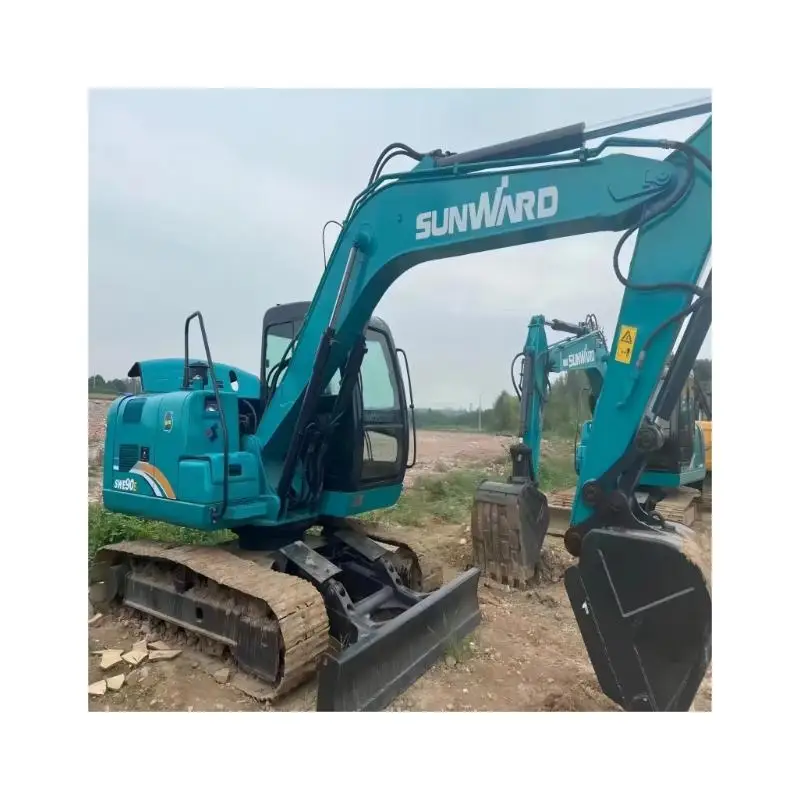 Экскаватор б/у Sunward SWE90E экскаватор SWE 90 небольшой гусеничный хорошая цена для продажи