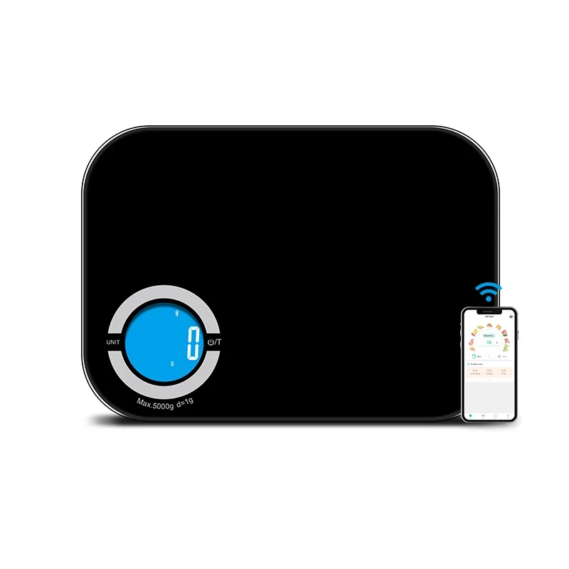 Weight Scale 5Kg 3Kg Electronic Glass Kitchen Custom Food Weighing Scale