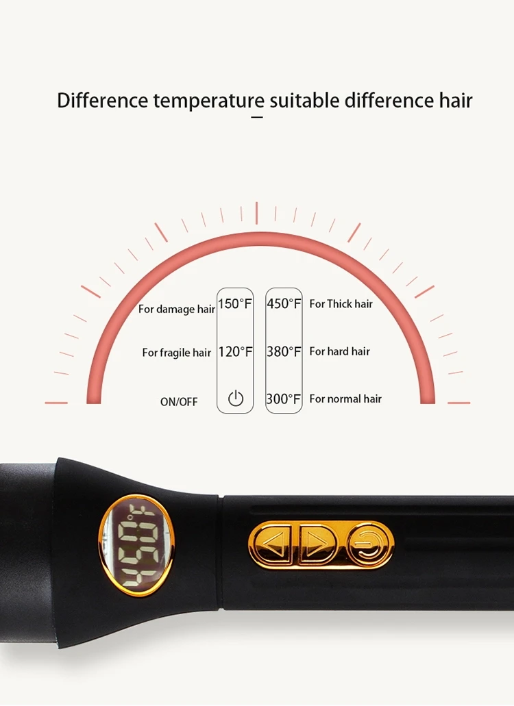 
Custom Gold Curler Iron Wand Set 3 In 1 Interchangeable Curling Wand Ceramic Curling Iron 