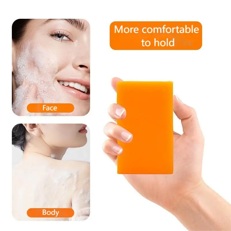 Private Label Skin Brightening and Lightening Soap Set Custom Solid Body and Face Whitening Turmeric Papaya Kojic Acid Formula