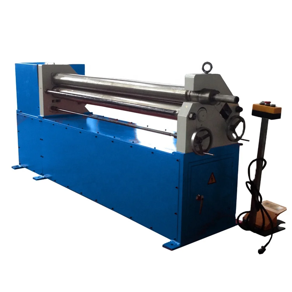 popular style 4mm 3 rollers plate bending rolling machine with pre-bending