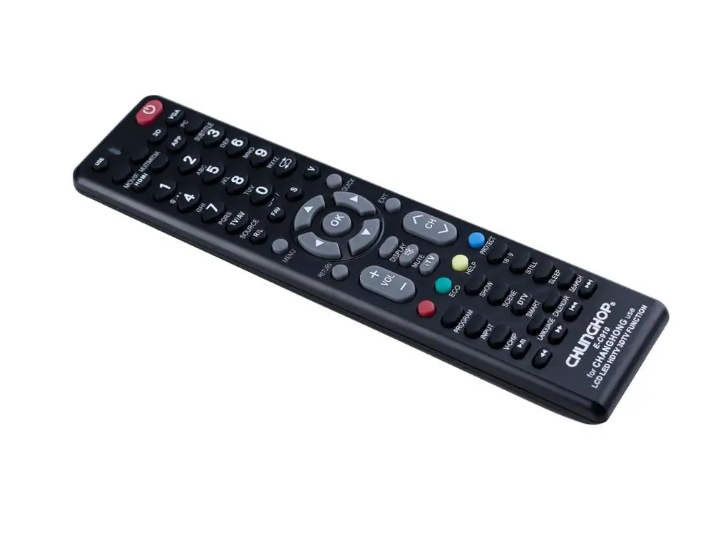 Chunghop factory E-C910 LCD LED HD TV replacement for changhong smart tv control remote