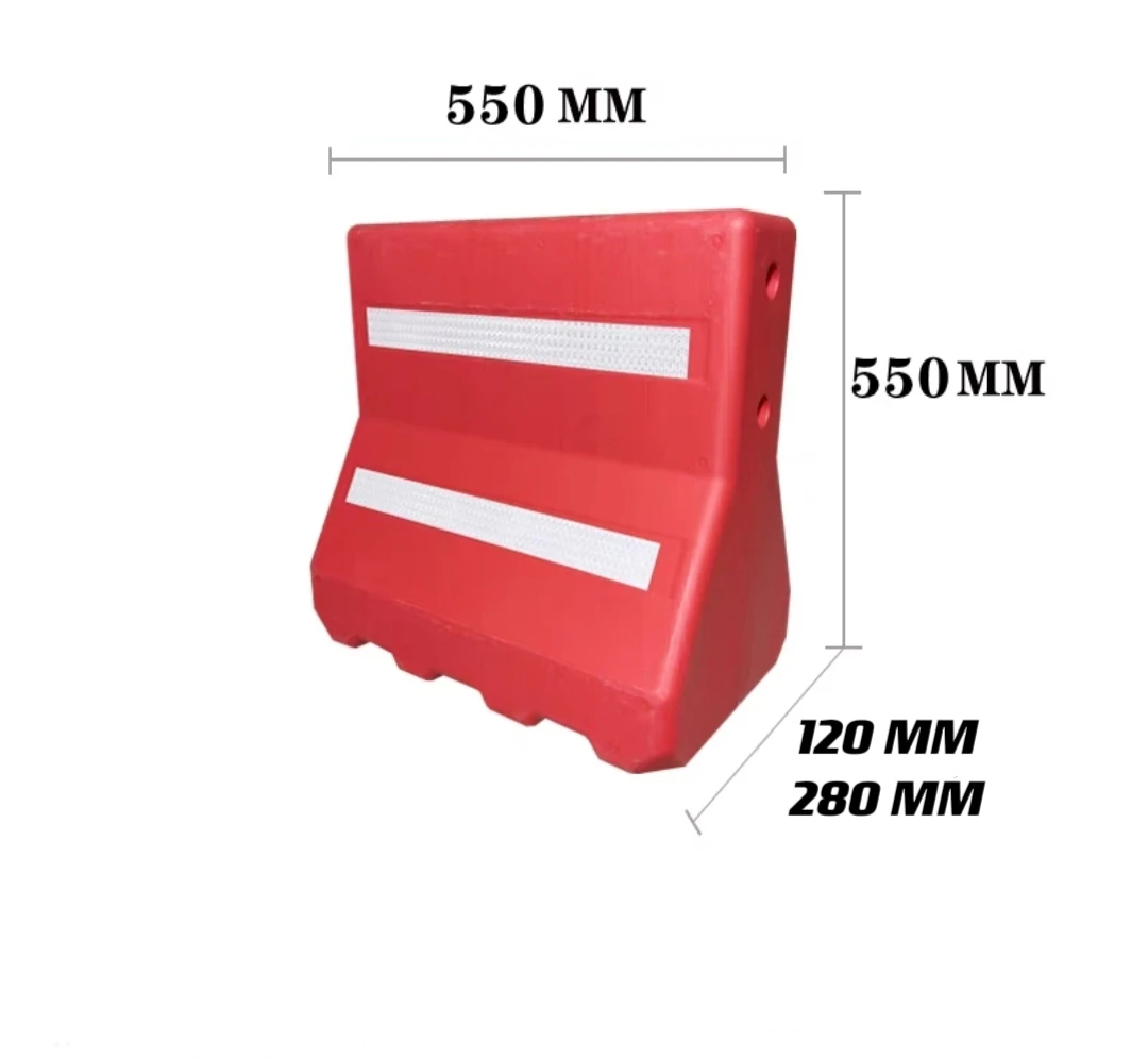 Высококачественный пластиковый дорожный барьер заполненный водой Баррикада дорожного движения безопасности