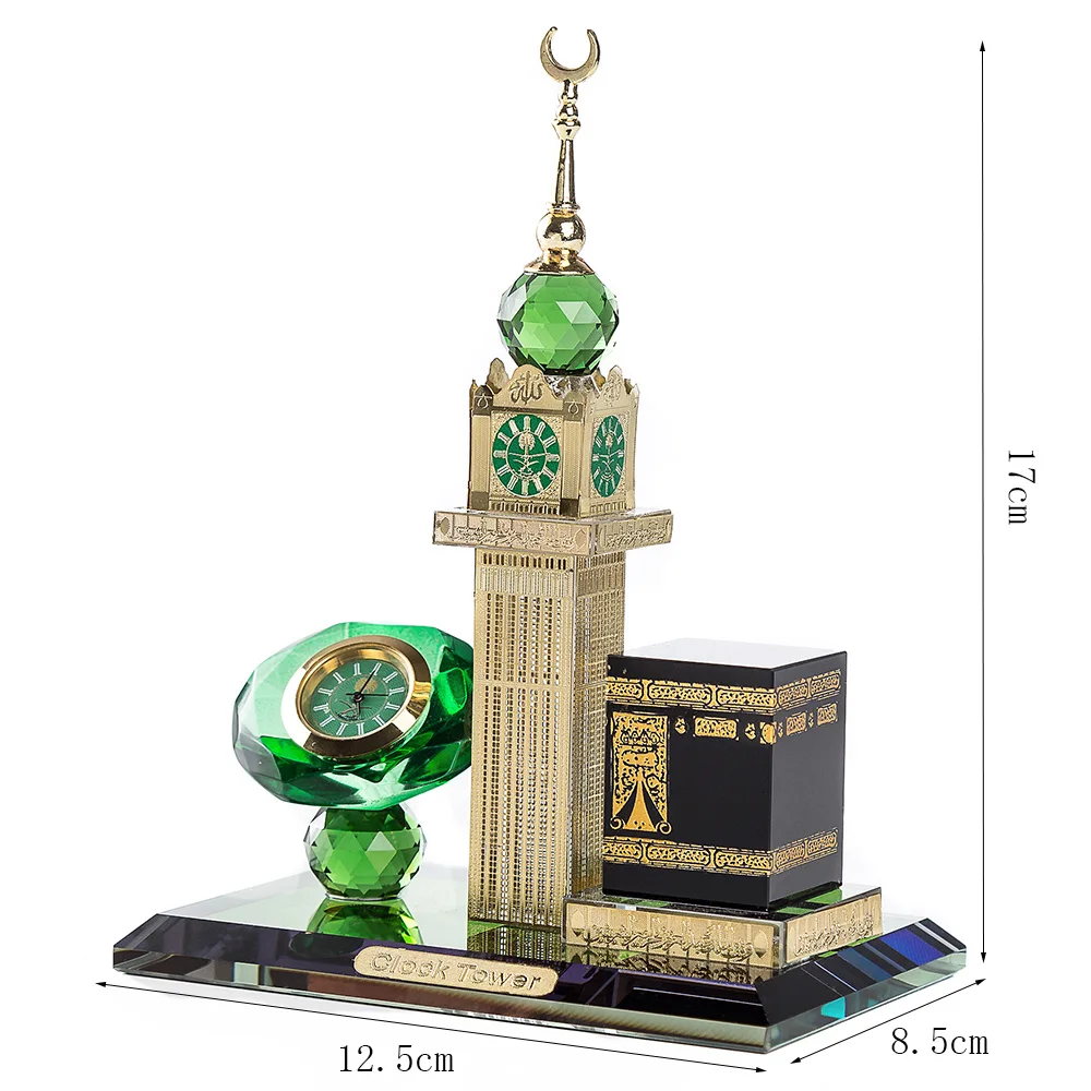 Dropshipping / Spot wholesale / OEM HOT Ramadan gift Bell and watch kelbai four sided clock model  Islamic ornaments