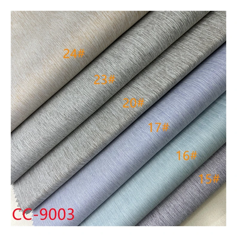 CC-9003 Ready To Ship Hot Sale Super Blackout Fabric Different Color Double Face 100% Shading Rate Coating Stripe Curtain Fabric