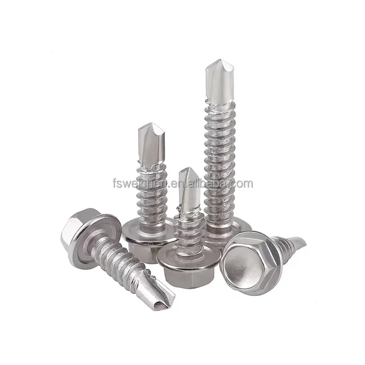 Stainless Steel Hex Washer Head Self Drilling Screws