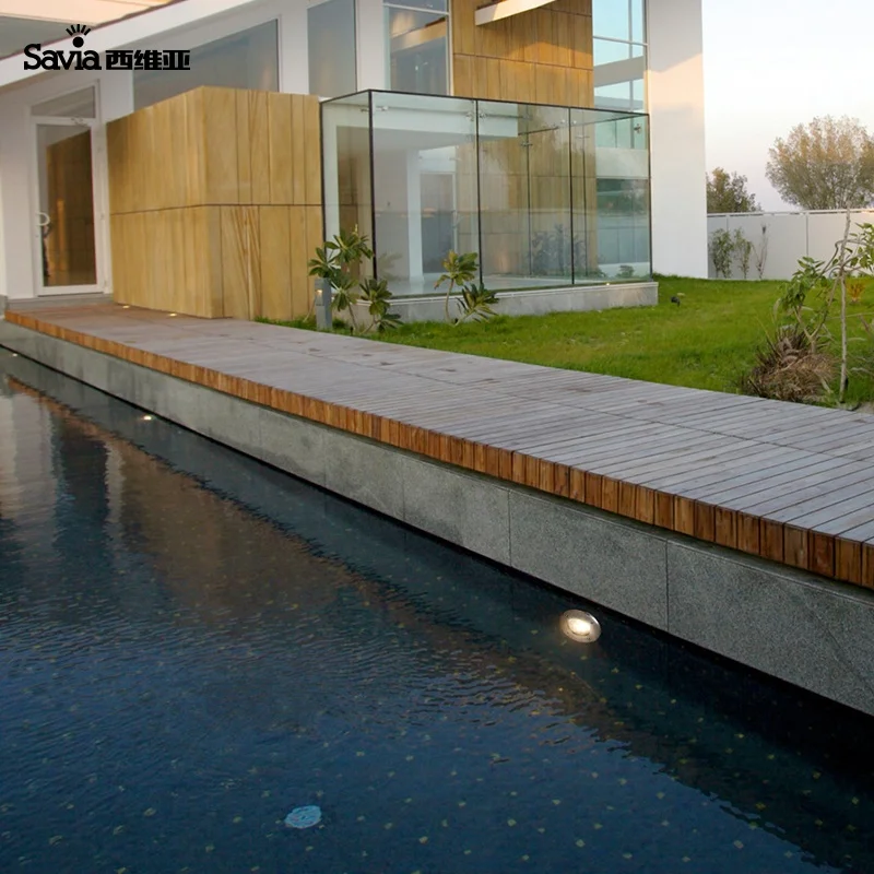 Savia AC 12V 6W LED underwater pond swimming pool light IP68 stainless steel spot light underground buried inground lamp