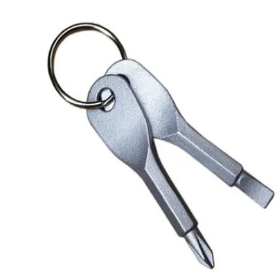 Mini portable Keychain Phillips screwdriver and slotted screwdriver small and exquisite