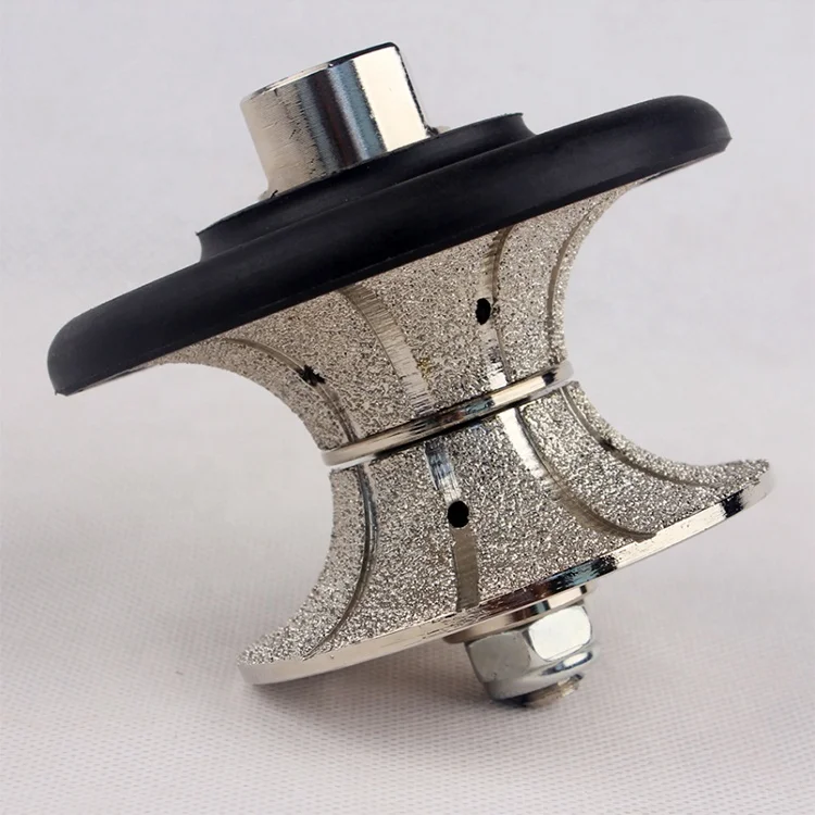 Гранитный мраморный профиль Инструмент Полный Bullnose V 65 мм 75 85 вакуумный паяный Алмазный Ручной Профиль колесные