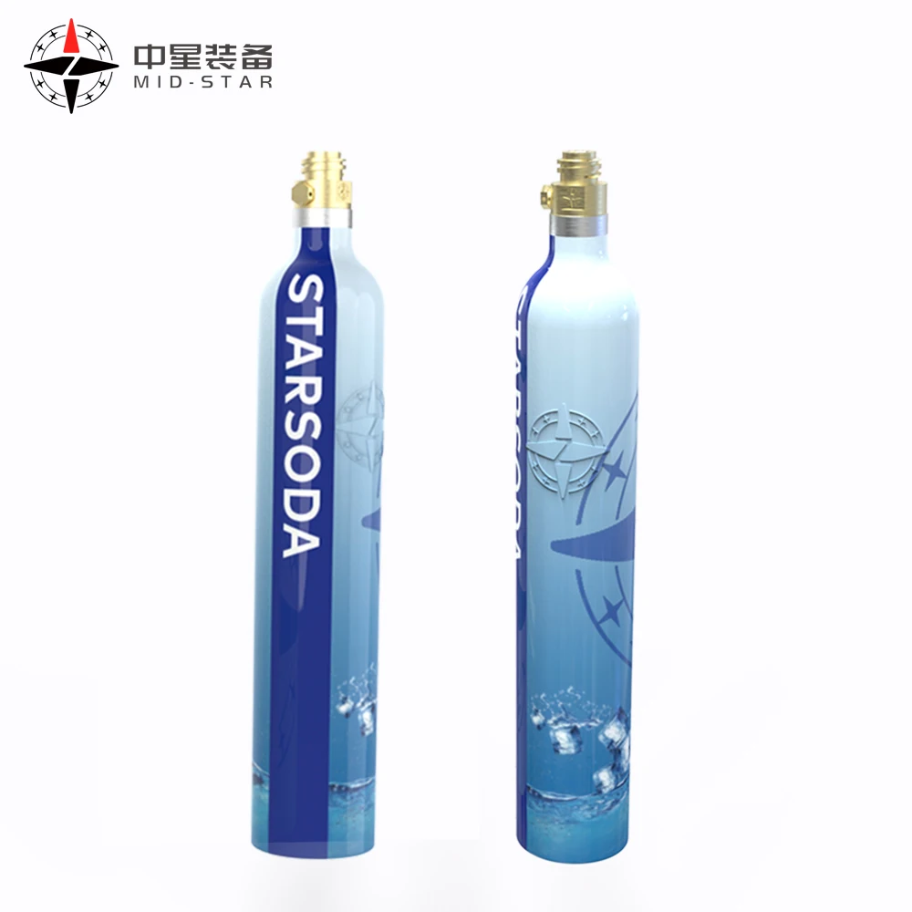 CE/TPED/TUV new refill Wassersprudler co2 gas aluminum cylinders for soda water machine sodastream co2 cylinders