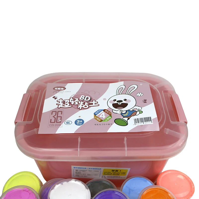 DIY Toy for kid Montessori education Sweets maker color clay set mud Play Dough Series with Mold toy air-dried ultralight clay