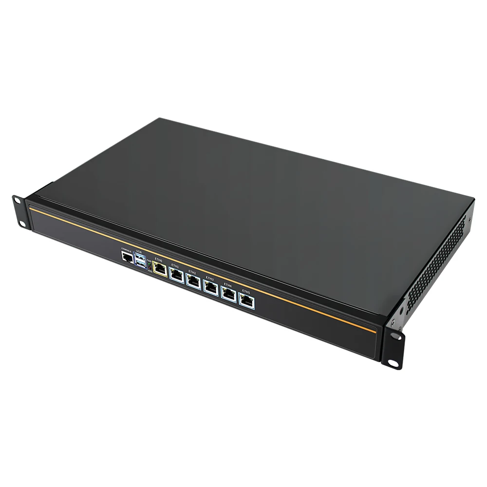 Оптовая продажа с фабрики цена 1U стоечный сервер 6 локальной сети N5105 barebone-система DDR4 AES-NI POE Pfsense промышленной