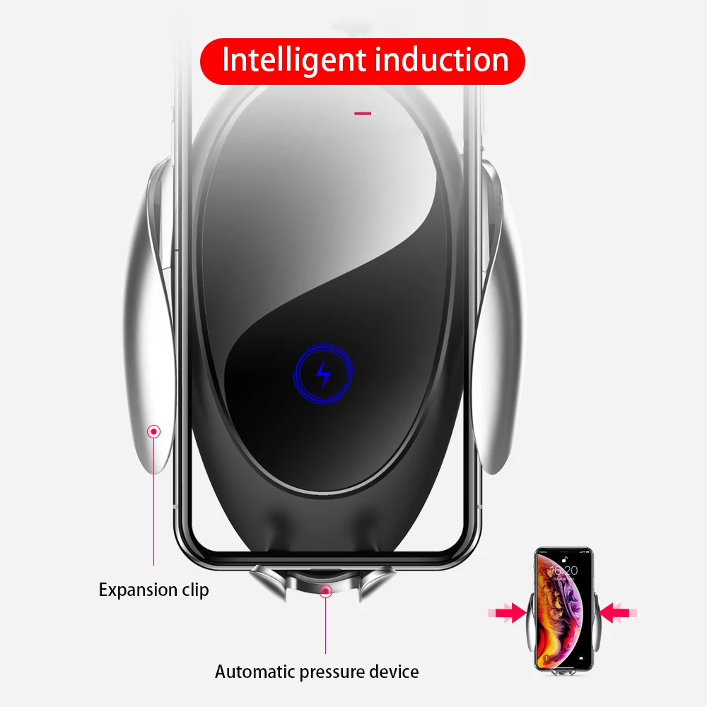 Car Mount Mobile Phone Holder 360 Rotation Degree Stent Magnetic Car Holder Wireless Charger