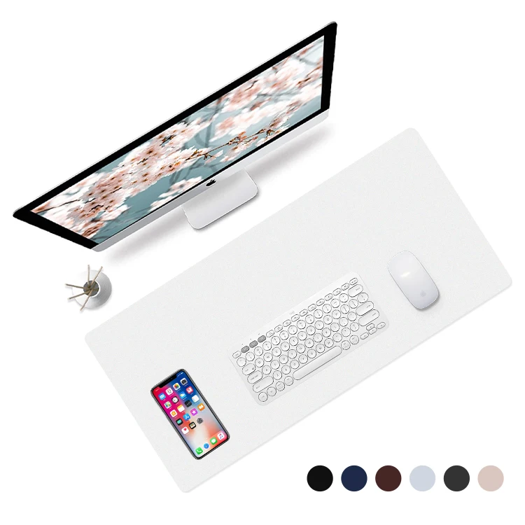 Cordura Fabric Mouse Pads Rubber Waterproof desk mat Custom Logo mousepad with woven label weaving mark