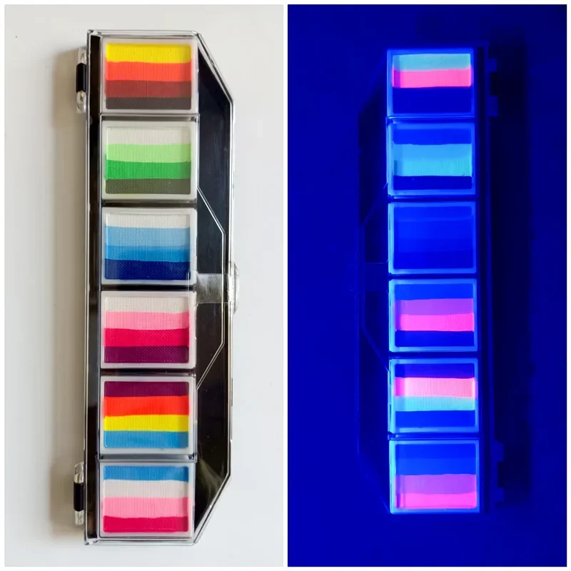 Link Rainbow water activated split cake professional face painting kit face and body paint