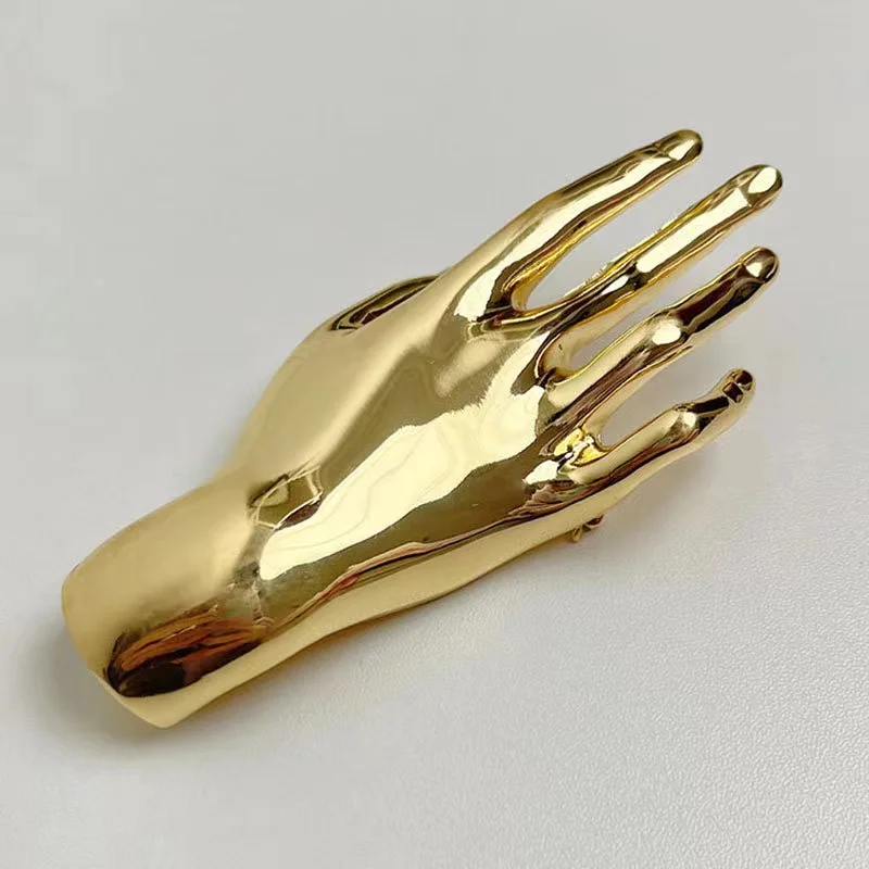 Luxury Women Fashion Jewelry Brooches Gold Silver Hand Safety Pin Brooch Designer Brooches and Pins Pins