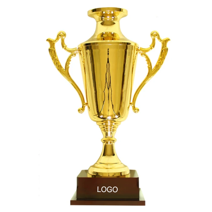Sport Meeting Creative Custom Logo World Globe High-end Metal 3D Figurines Gold Plated Trophy Cup Trophies Made in China