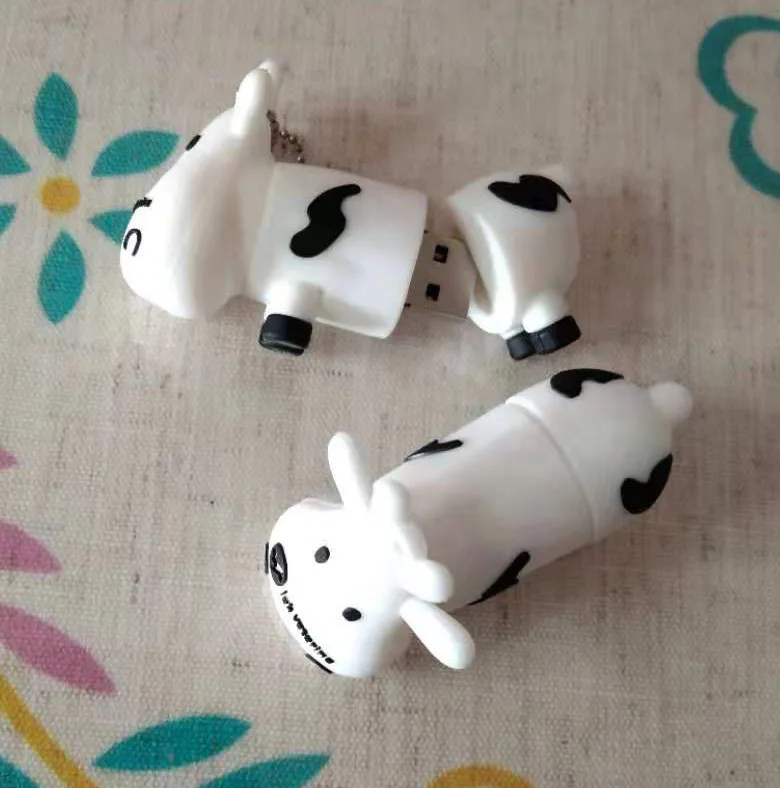 Индивидуальная игрушка молочная бычья USB флэш-накопитель, карта памяти для фермы, рекламные подарки, Подарочная реклама